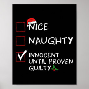Nice Naughty Innocent bis Proven Guilty Christma Poster