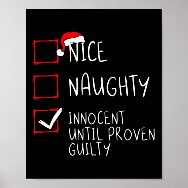Nice Naughty Innocent bis Proven Guilty Christma Poster (Vorne)