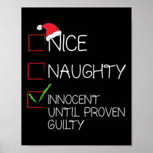 Nice Naughty Innocent bis Proven Guilty Christma Poster