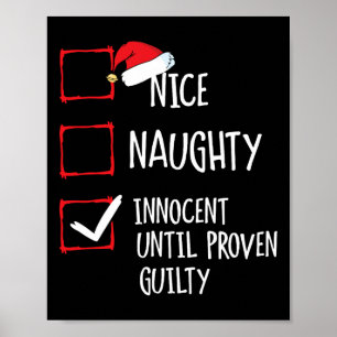 Nice Naughty Innocent bis Proven Guilty Christma Poster