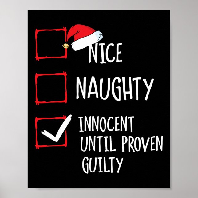 Nice Naughty Innocent bis Proven Guilty Christma Poster (Vorne)