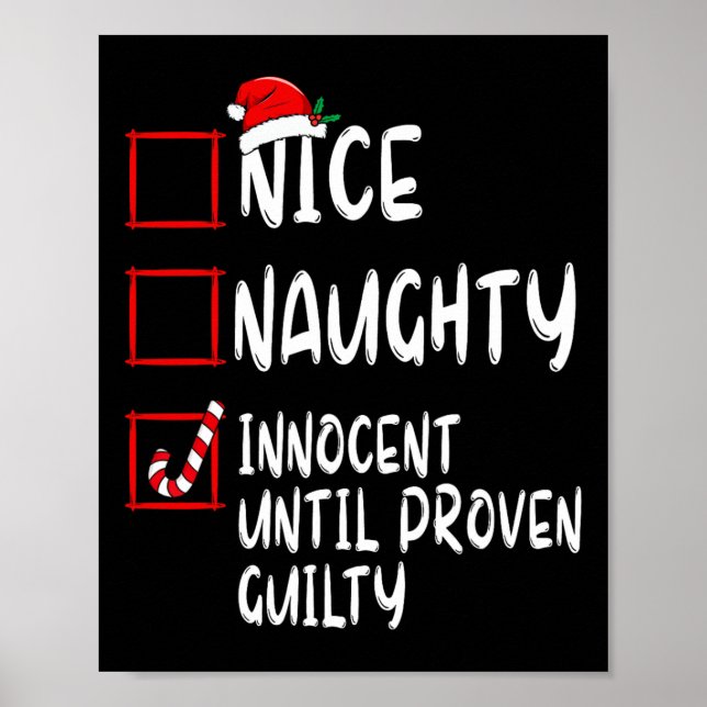 Nice Naughty Innocent bis Proven Guilty Christma Poster (Vorne)