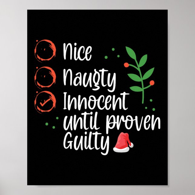 Nice Naughty Innocent bis Proven Guilty Christma Poster (Vorne)