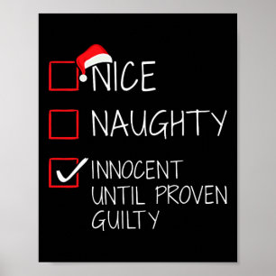 Nice Naughty Innocent bis Proven Guilty Christma Poster