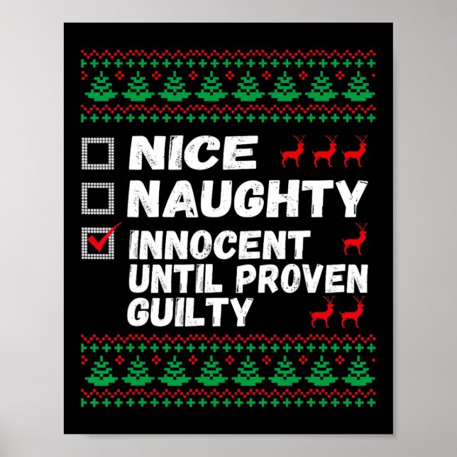 Nice Naughty Innocent bis Proven Guilty Christma Poster (Vorne)