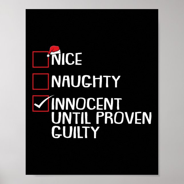 Nice Naughty Innocent bis Proven Guilty Christma Poster (Vorne)