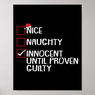 Nice Naughty Innocent bis Proven Guilty Christma Poster
