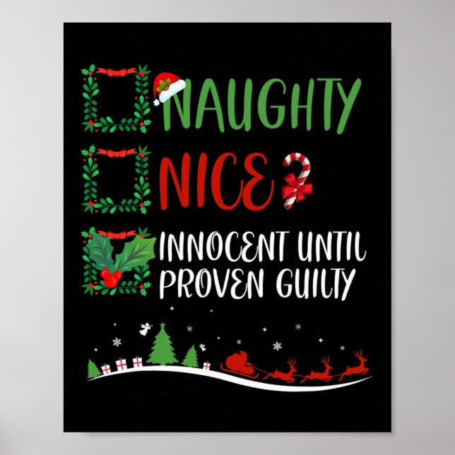 Nice Naughty Innocent bis Proven Guilty Christma Poster (Vorne)