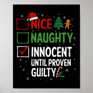 Nice Naughty Innocent bis Proven Guilty Christma Poster