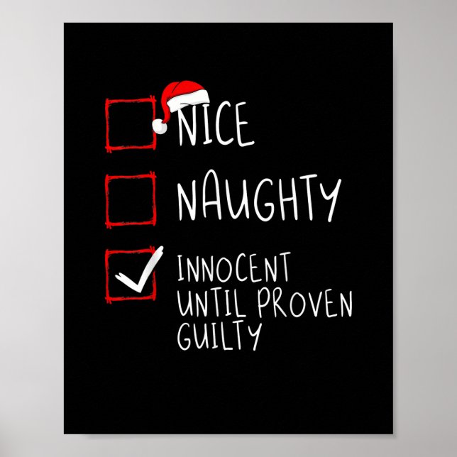 Nice Naughty Innocent bis Proven Guilty Christma Poster (Vorne)