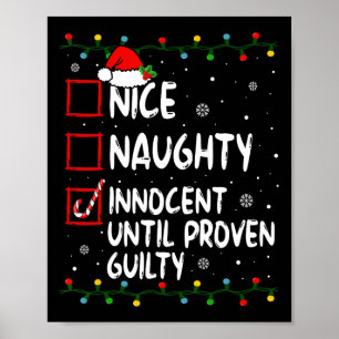 Nice Naughty Innocent bis Proven Guilty Christma Poster