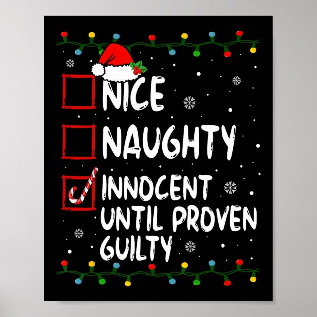 Nice Naughty Innocent bis Proven Guilty Christma Poster (Vorne)