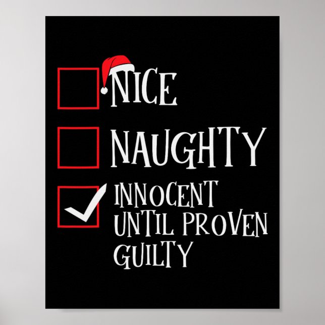 Nice Naughty Innocent bis Proven Guilty Christma Poster (Vorne)