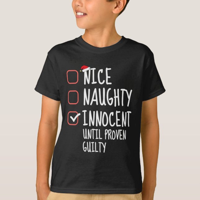 Nice Naughty Innocent bis Proven Guilty Family C T-Shirt (Vorderseite)