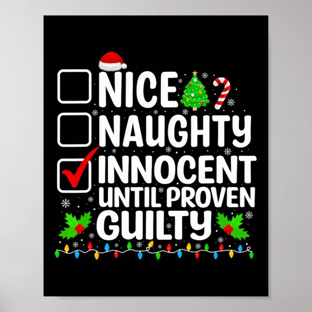 Nice Naughty Innocent bis Proven Guilty Funny Ch Poster (Vorne)