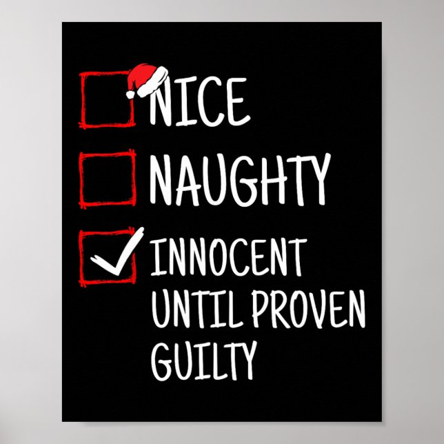 Nice Naughty Innocent bis Proven Guilty Funny Ch Poster (Vorne)
