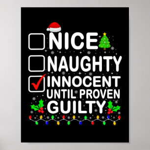 Nice naughty Innocent bis Proven Guilty Santa Xm Poster