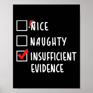 Nice Naughty Insuffisdence Christmas Holida Poster