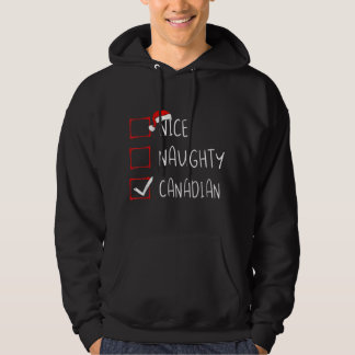 Nice Naughty kanadische Weihnachten Kanada Roots H Hoodie