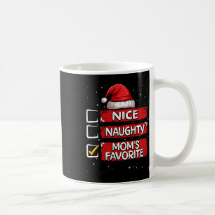 Nice Naughty Mama Lieblingsweihnachtsliste Santa C Kaffeetasse