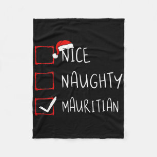 Nice Naughty Mauritians Weihnachten Mauritius Heri Fleecedecke