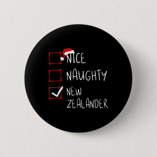Nice Naughty New Zealander Christmas New Zealand H Button