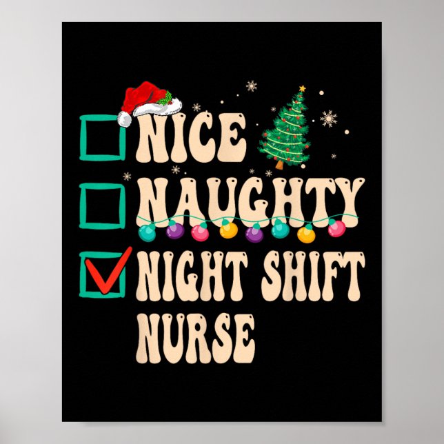 Nice Naughty Night Shift Nurve Poster (Vorne)