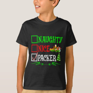 Nice Naughty Packer Weihnachtsliste T-Shirt