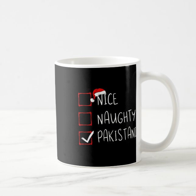 Nice Naughty Pakistani Weihnachten Pakistan Erbe Kaffeetasse (Rechts)
