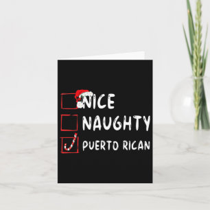 Nice Naughty Puerto Rican Christmas Puerto Rico Karte