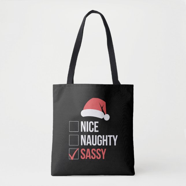 Nice Naughty Sassy Weihnachtsliste (Vorderseite)
