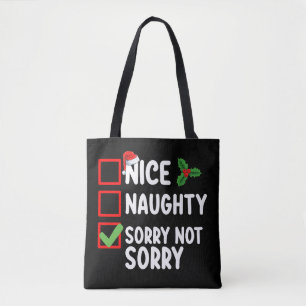Nice Naughty Sorry nicht Weihnachtsliste Urlaub