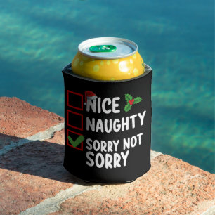 Nice Naughty Sorry nicht Weihnachtsliste Urlaub Dosenkühler