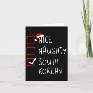 Nice Naughty Südkoreas Weihnachten Südkorea Er Karte