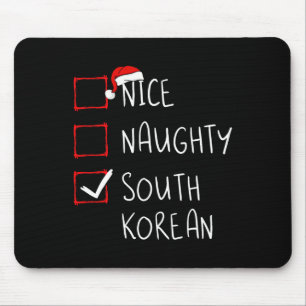Nice Naughty Südkoreas Weihnachten Südkorea Er Mousepad