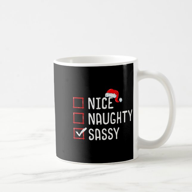 Nice Naughty Sy Christmas List  Kaffeetasse (Rechts)