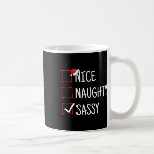 Nice Naughty Sy Funny Christmas Kaffeetasse