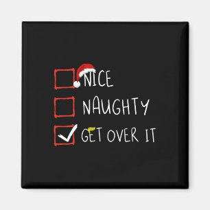 Nice Naughty überholen 2024 Funny Trump Won Xmas Magnet