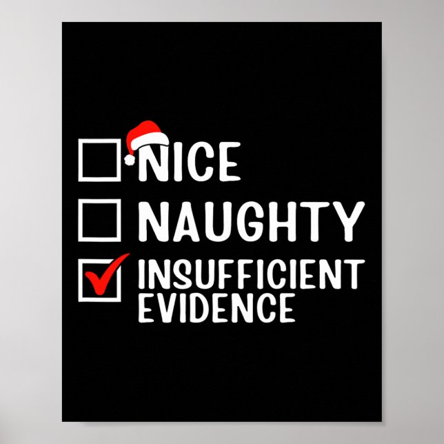 Nice Naughty Unhinreichend Beweisanwältin Christma Poster (Vorne)