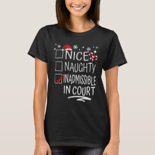 Nice naughty unzulässig in der Weihnachtsfamilie a T-Shirt