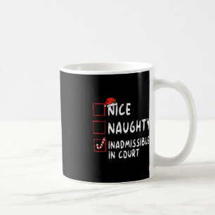 Nice naughty unzulässig in der Weihnachtsliste des Kaffeetasse