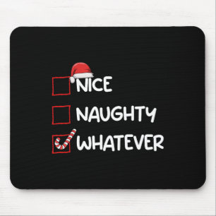 Nice Naughty Was Weihnachten Liste Weihnachten Wei Mousepad