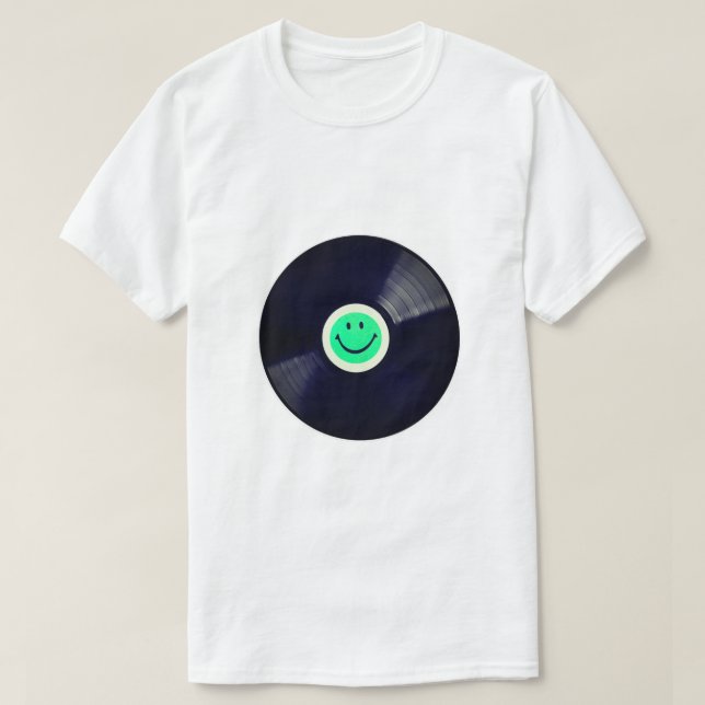 Nice neon Happy face – Happiness – smiling face T-Shirt (Design vorne)