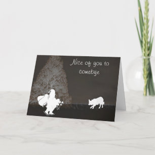 "Nice of you to comebye"~Border Collie Christmas Feiertagskarte