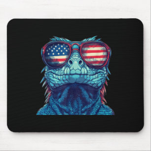 Nice Patriotic Reptile Kostüm für Lizard und 4. Mousepad