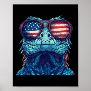 Nice Patriotic Reptile Kostüm für Lizard und 4. Poster