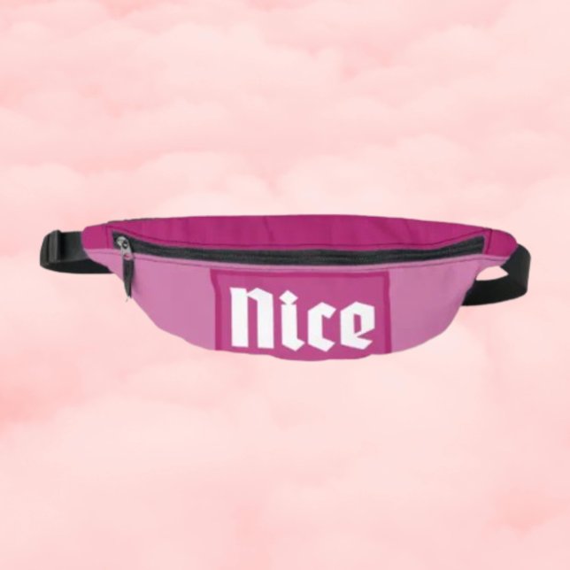 Nice Pink Box Typography Fanny Pack Bauchtasche (Von Creator hochgeladen)