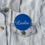 Nice & Pretty: Muted Blue Button<br><div class="desc">Your name is a beautiful thing.  It was given to you by someone special.  You will probably have it for the rest of your life.  Celebrate your name with this nice and pretty,  muted blue button.  Customizable.  By Sharon Lee Hudson.</div>