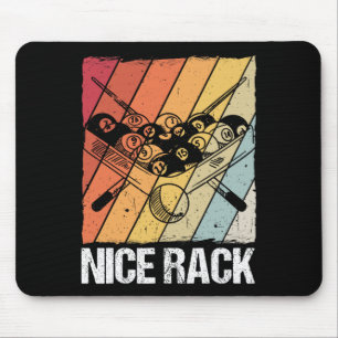 Nice Rack Billiard Pool Player Mousepad