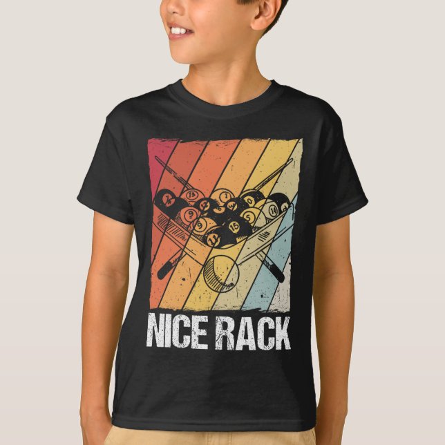 Nice Rack Billiard Pool Player T-Shirt (Vorderseite)